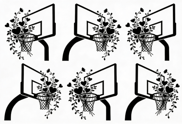 Basketball Heart Floral SVG Cut File Review