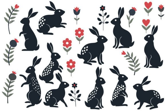 Bunny Rabbit Floral SVG Silhouette Review