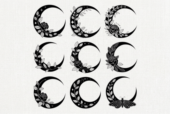 Crescent Moon Floral SVG Bundle Review