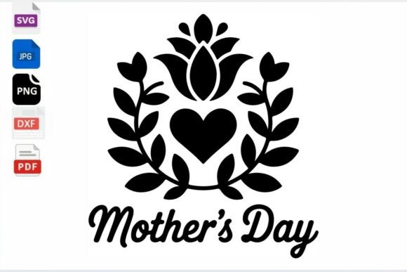 Mothers Day Heart Floral SVG Cut File Review