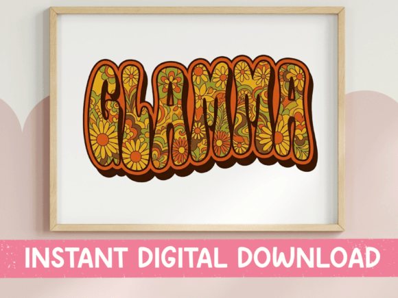 Retro Groovy Glamma Floral SVG Design Review