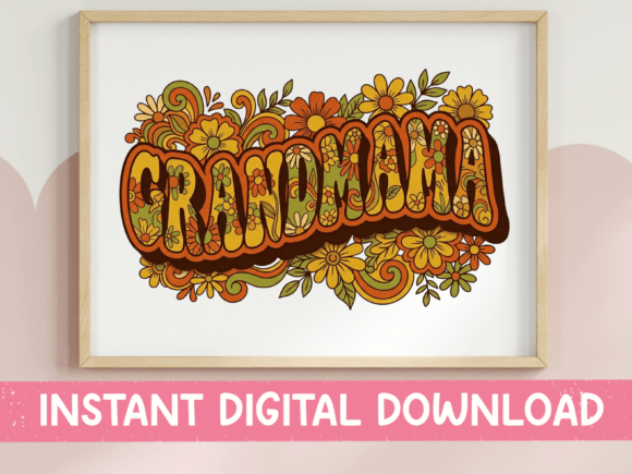 Retro Groovy Grandmama Floral SVG Review