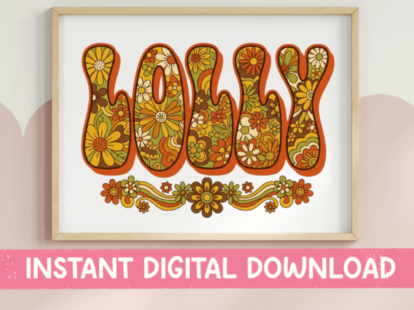 Retro Groovy Lolly Floral SVG Design Review