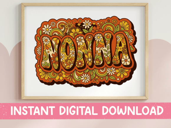 Retro Groovy Nonna Floral SVG Design Review