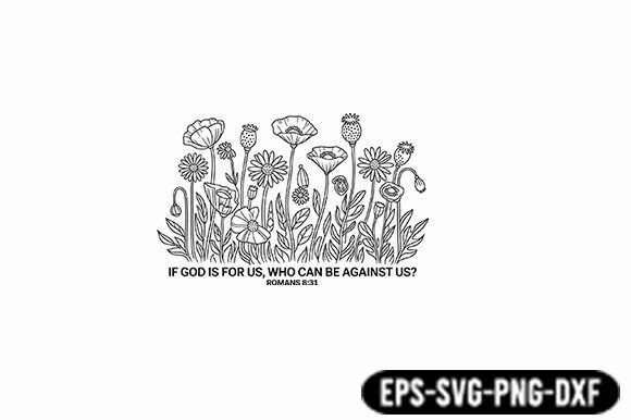 Review: If God is for Us Floral SVG for Real Embroidery
