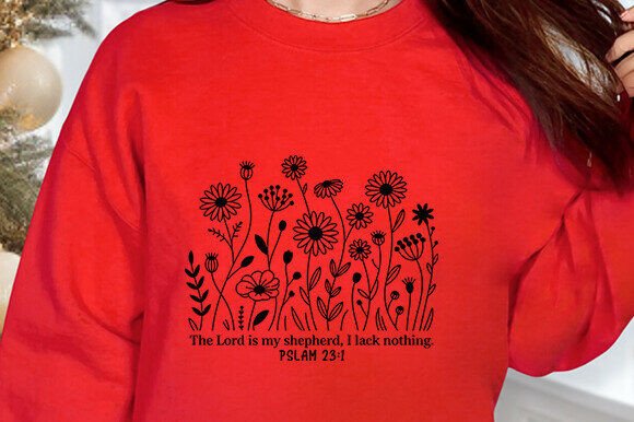 Shepherd Bible Verse Floral SVG Review