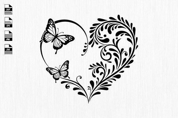 Valentine Floral Svg,heart Vector,love: A Designer's Stitch Test
