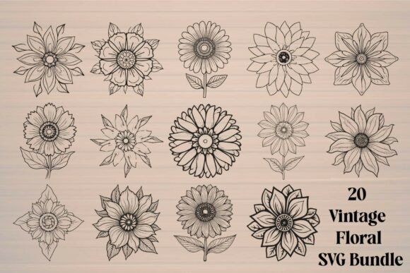 Vintage Floral SVG Bundle Review