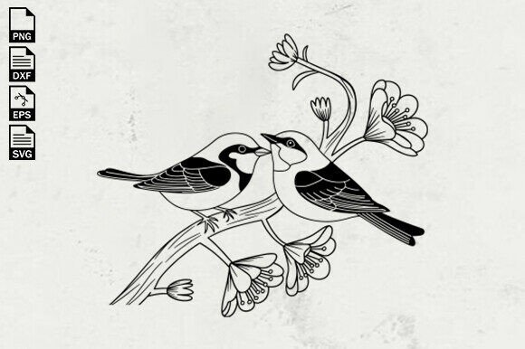 Vintage Love Birds Floral SVG Review